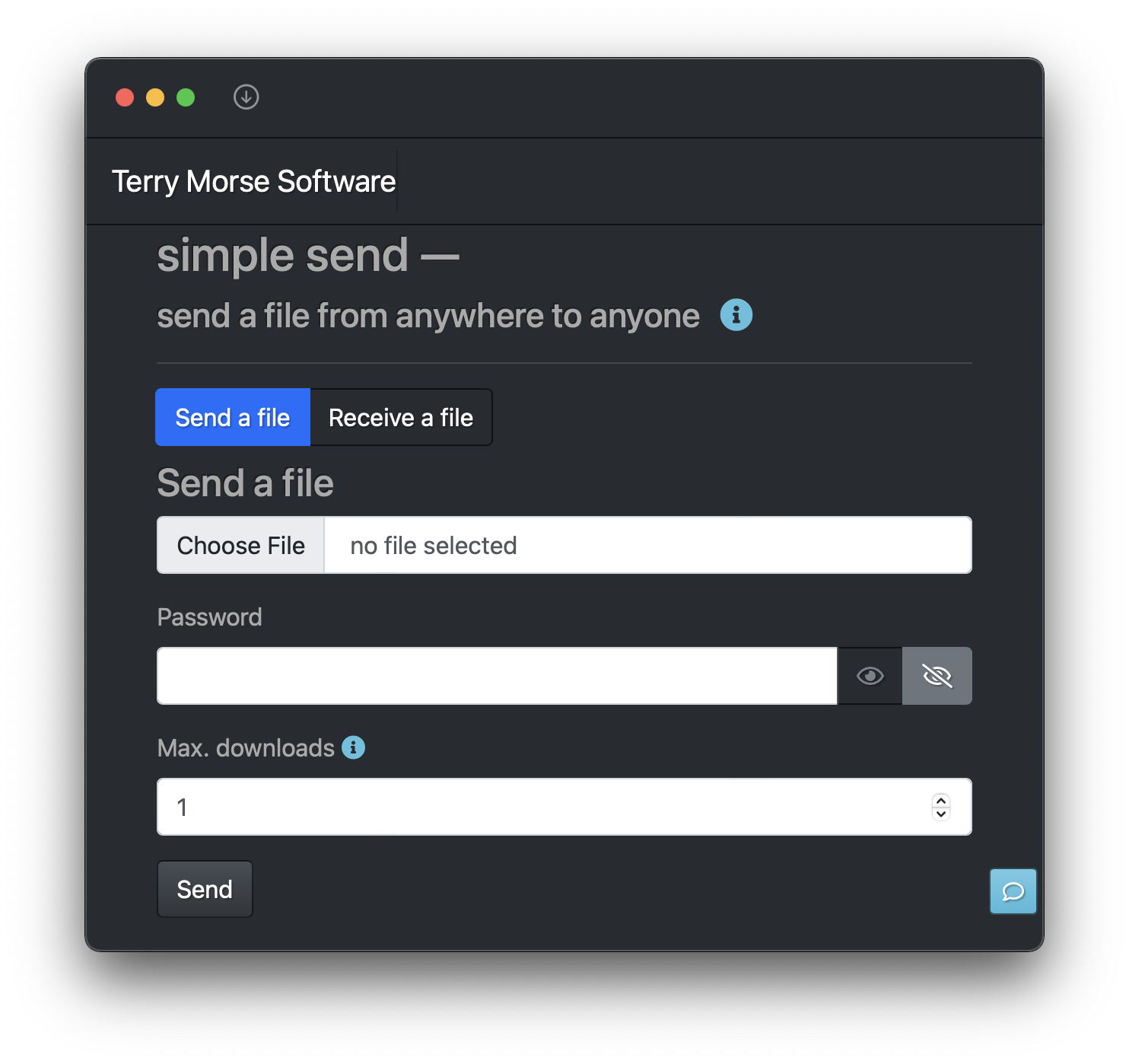 simple send web app